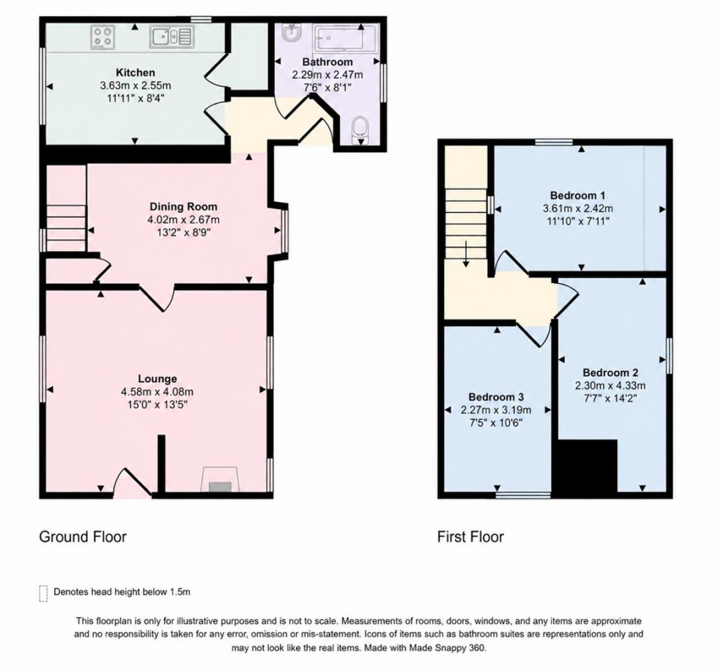 Floorplans For Walditch, Bridport