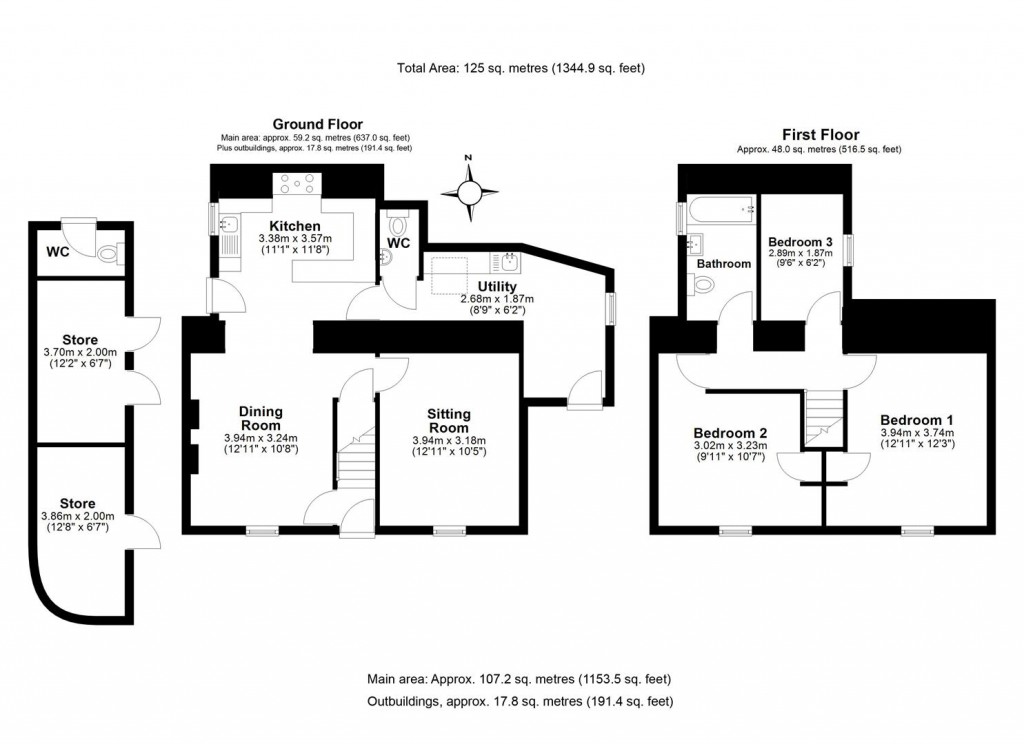 Floorplans For Eastdown, Blackawton, Totnes