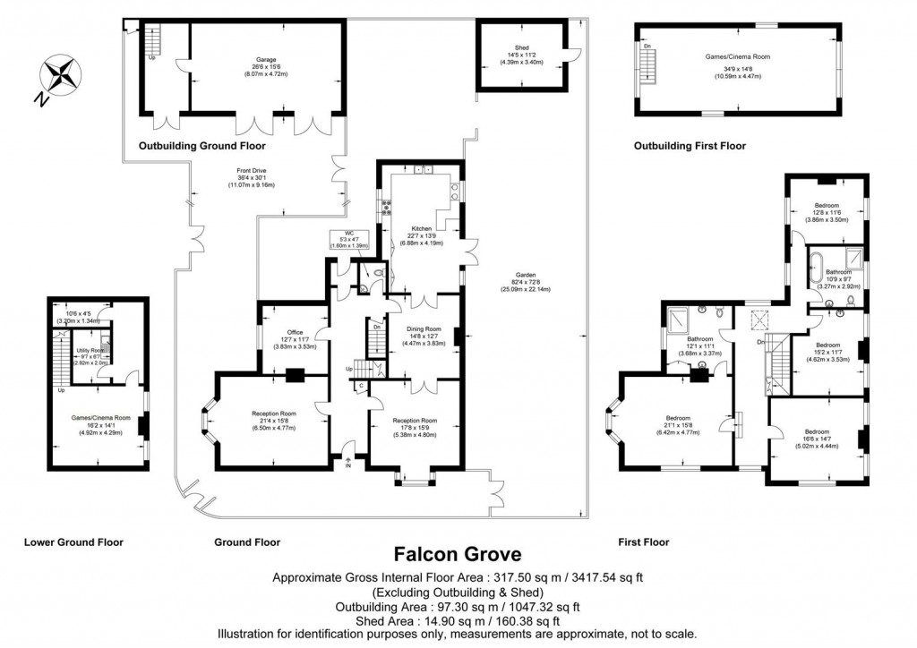 Floorplans For Audley Road, Saffron Walden