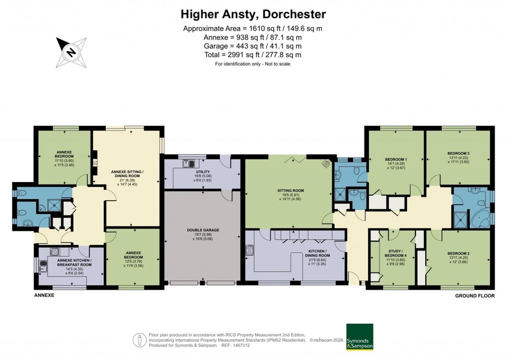Floorplans For Higher Ansty, Dorchester