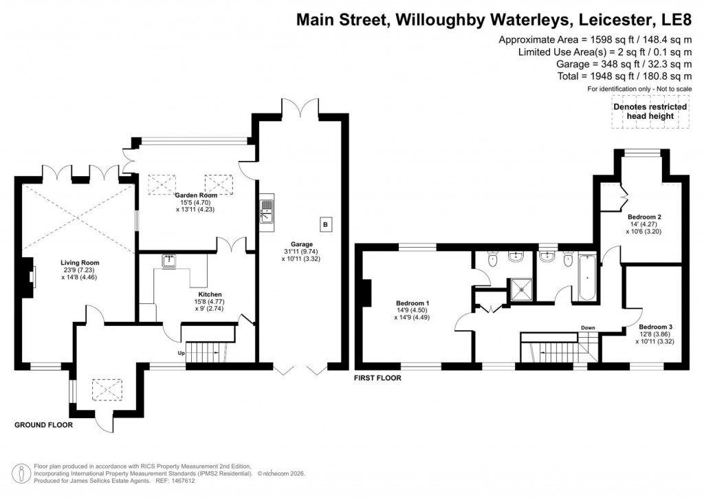Floorplans For The Brambles, Willoughby Waterleys, Leicestershire