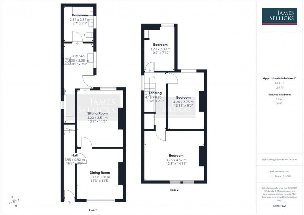 Floorplans For NO CHAIN! Kingston Avenue, Ilkeston, Derbyshire