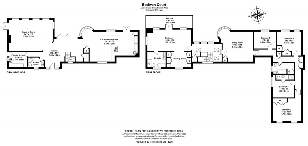 Floorplans For Wootton Bridge, Isle Of Wight