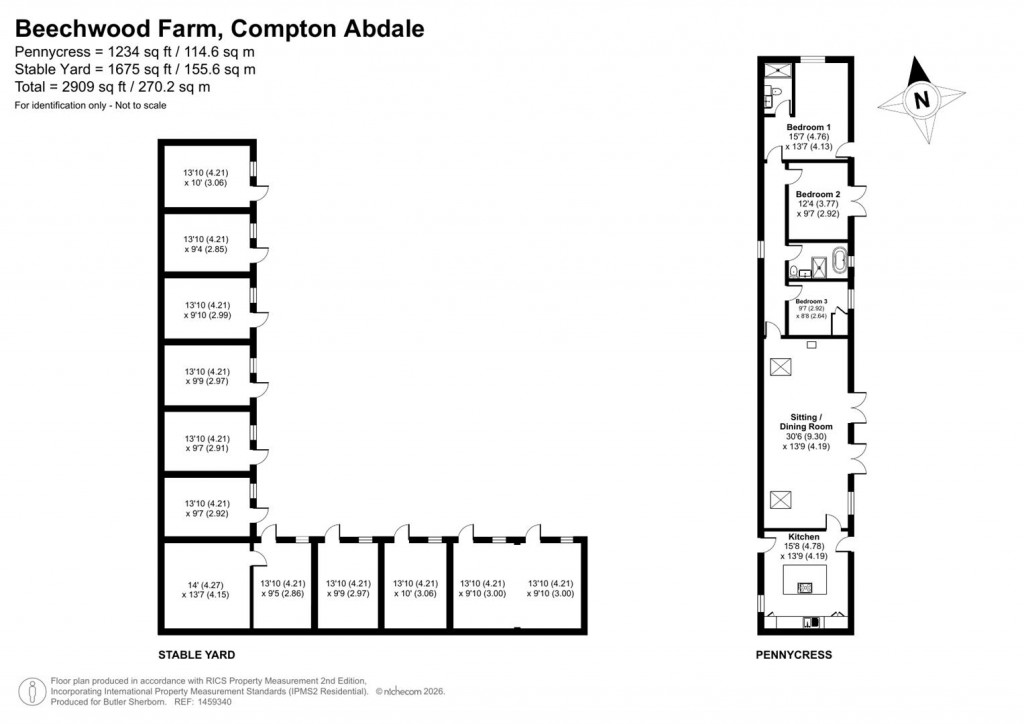 Floorplans For Compton Abdale, Gloucestershire