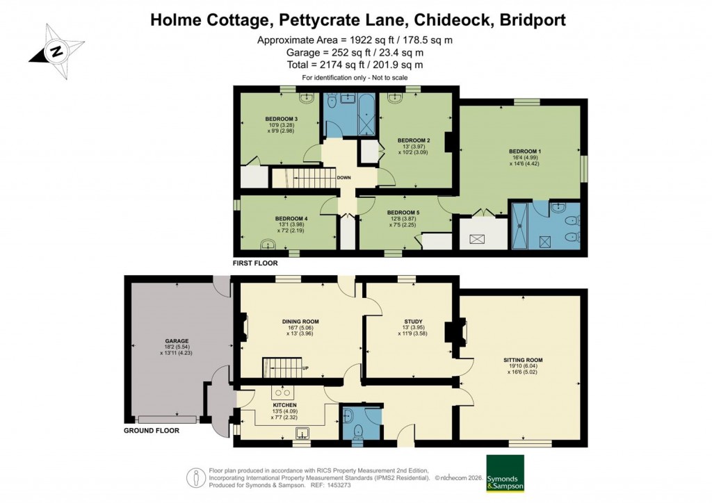 Floorplans For Pettycrate Lane, Chideock, Bridport