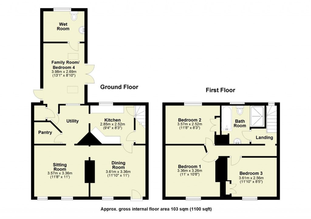 Floorplans For High Street, Great Shelford, Cambridge