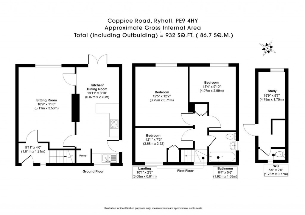 Floorplans For Coppice Road, Ryhall, Stamford