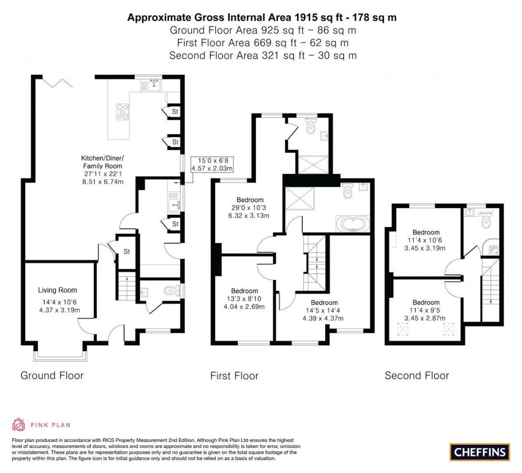 Floorplans For Glebe Road, Cambridge