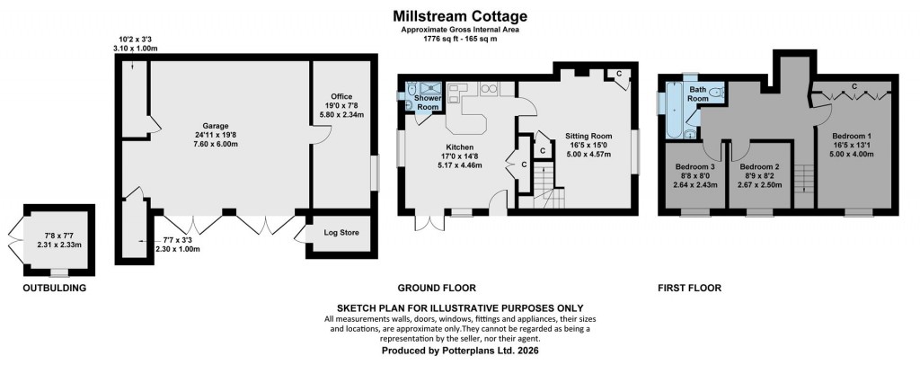 Floorplans For Newbridge, Isle of Wight