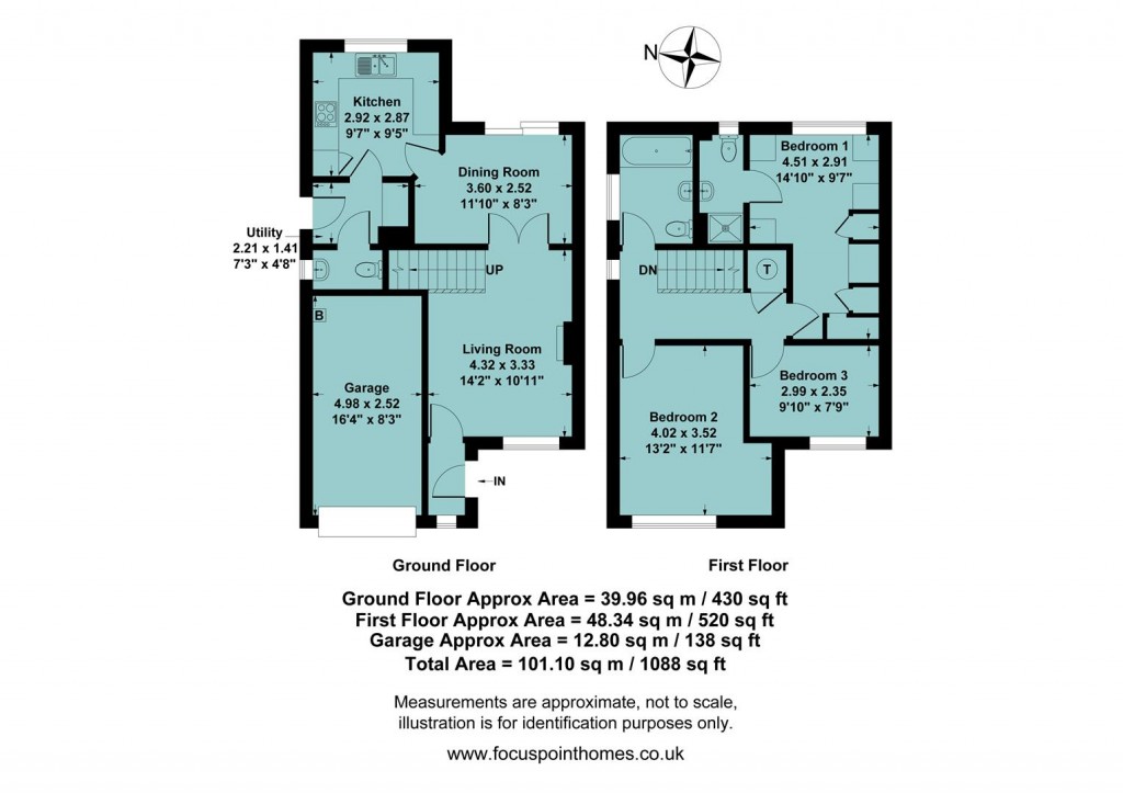 Floorplans For Longworth Close, Banbury