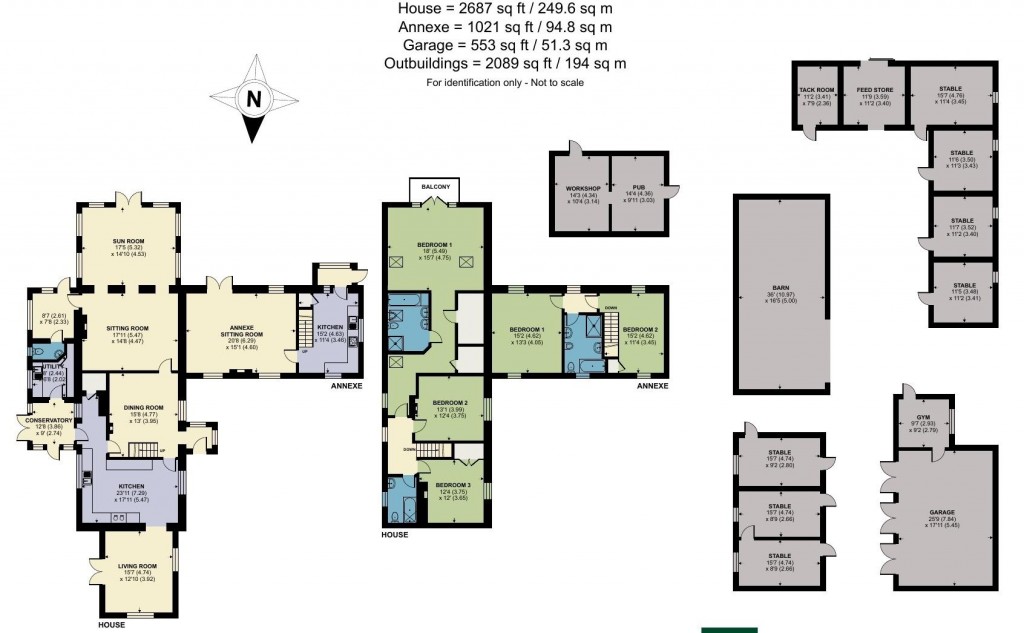 Floorplans For Brodham Way, Shillingstone, Blandford Forum