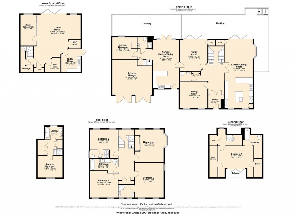 Floorplans For Yarmouth, Isle of Wight