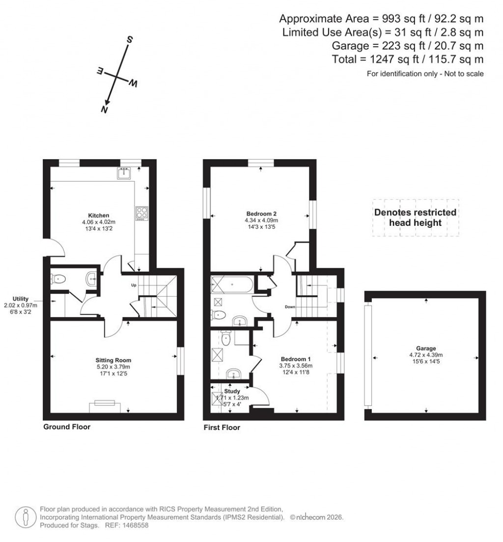 Floorplans For North Street, Haselbury Plucknett, Crewkerne