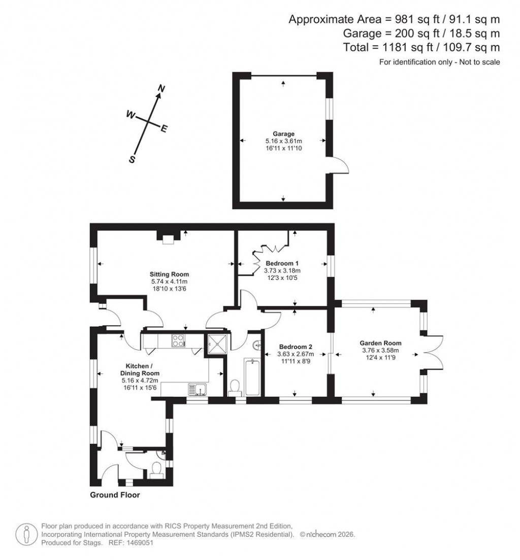 Floorplans For Fox Close, Bridport