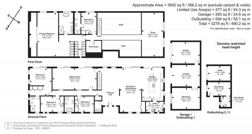 Floorplans For Malthouses, Runnington, Wellington