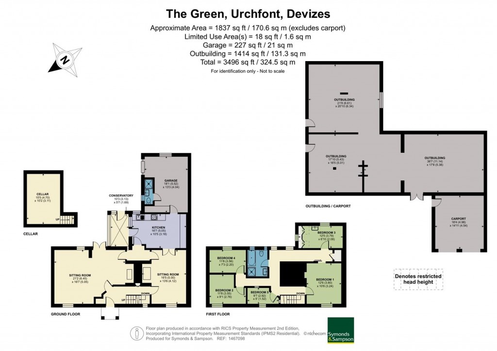 Floorplans For West End Farmhouse, The Green, Urchfont
