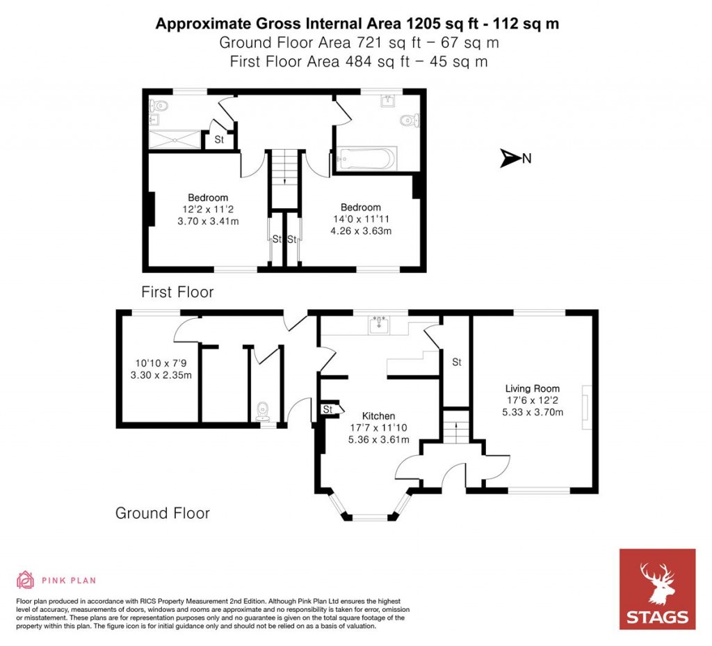 Floorplans For Village Way, Peter Tavy