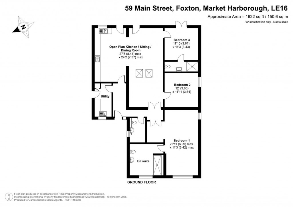 Floorplans For Foxton, Main Street, Foxton, Market Harborough