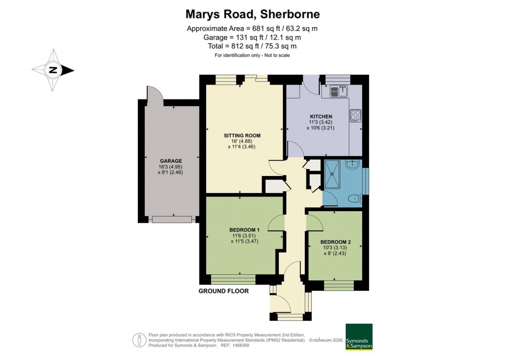 Floorplans For St. Marys Road, Sherborne, Dorset
