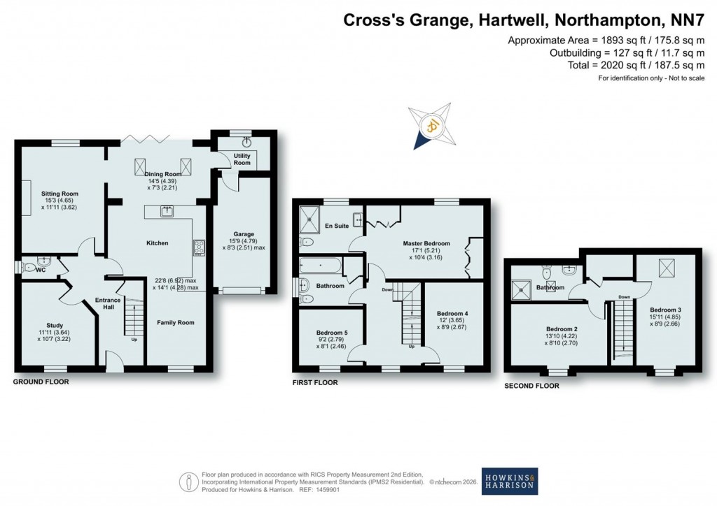 Floorplans For Cross's Grange, Hartwell, NN7