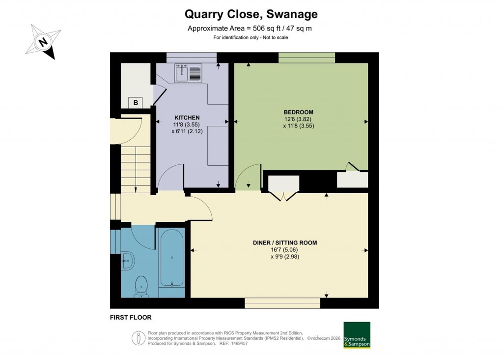 Floorplans For Quarry Close, Swanage