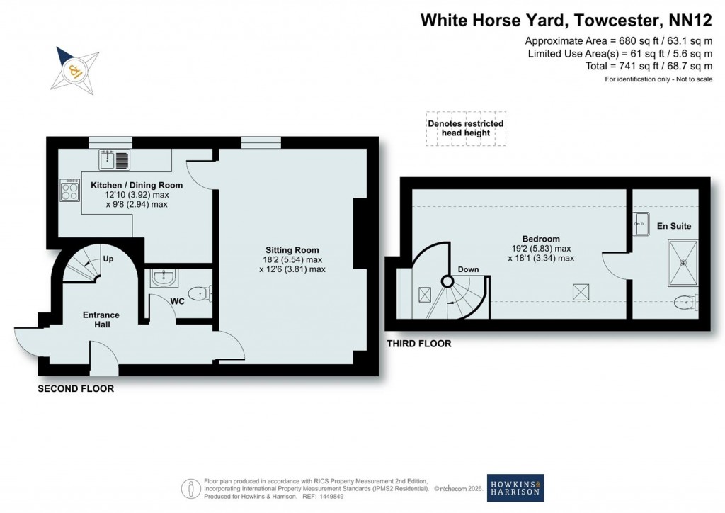 Floorplans For White Horse Yard, Towcester, NN12