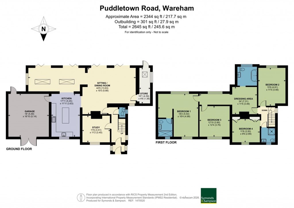 Floorplans For Puddletown Road, Wareham