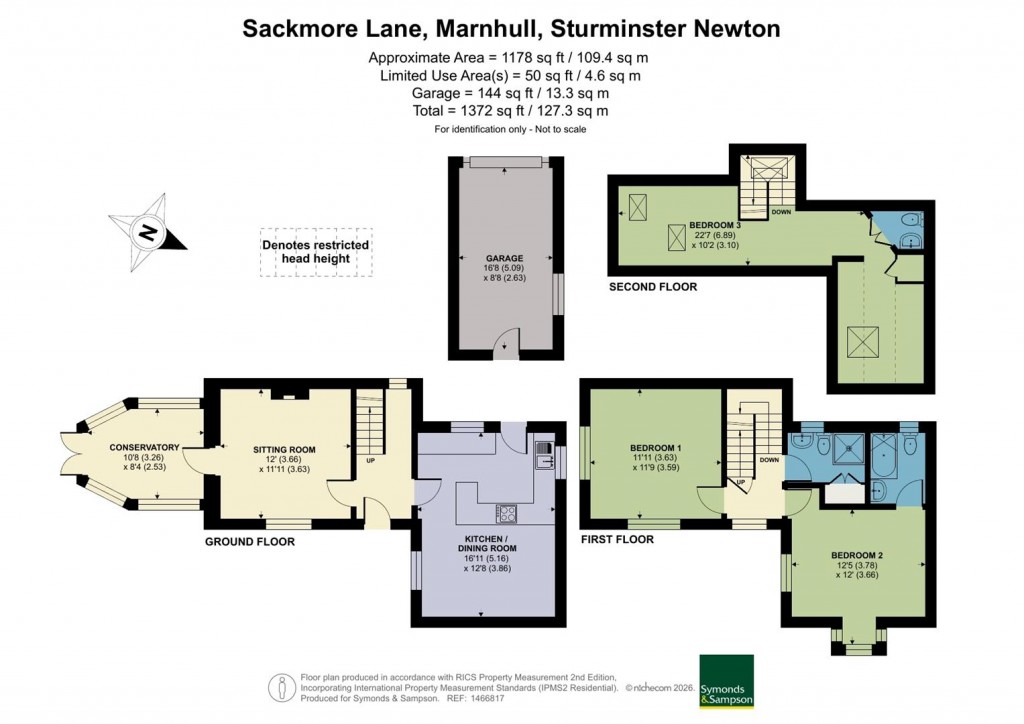 Floorplans For Sackmore Lane, Marnhull, Dorset