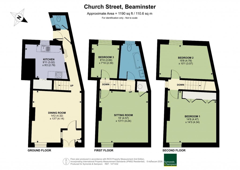 Floorplans For Church Street, Beaminster, Dorset