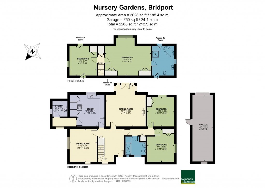 Floorplans For Nursery Gardens, Bridport