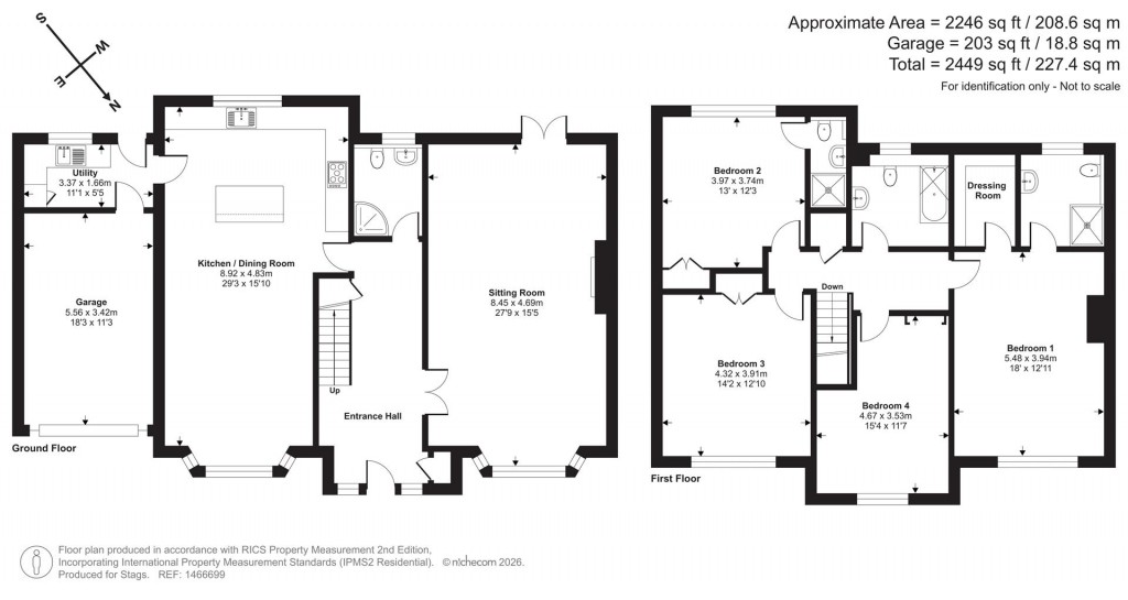 Floorplans For Royal Oak Court, Winsford, Minehead