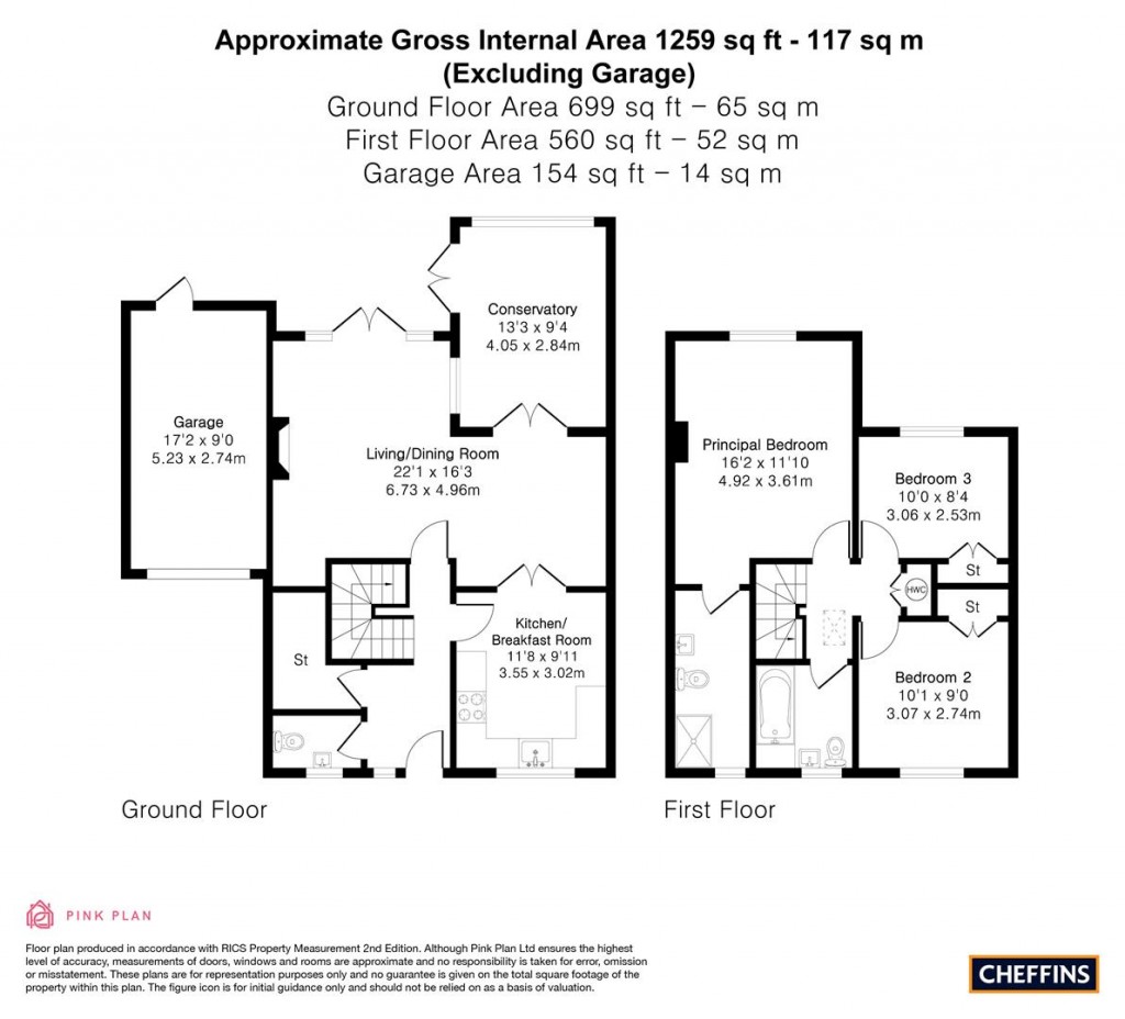 Floorplans For Edis Way, Foxton, Cambridge