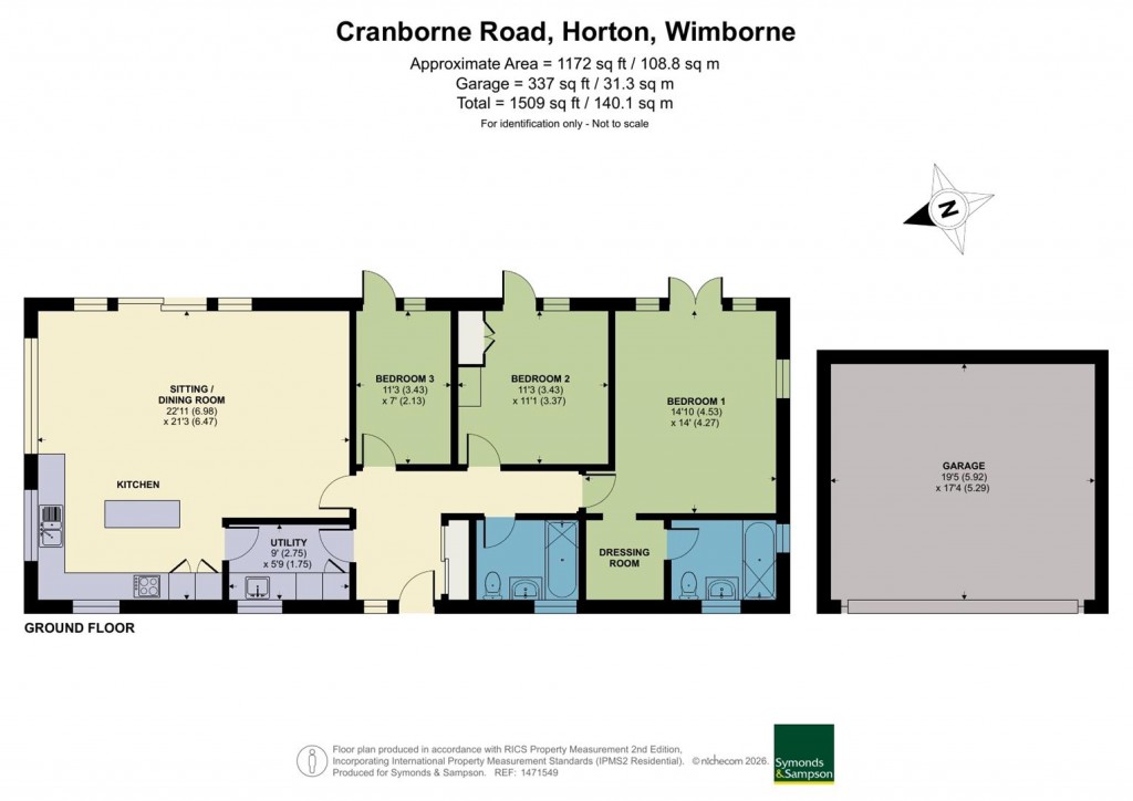 Floorplans For Cranborne Road, Horton, Wimborne