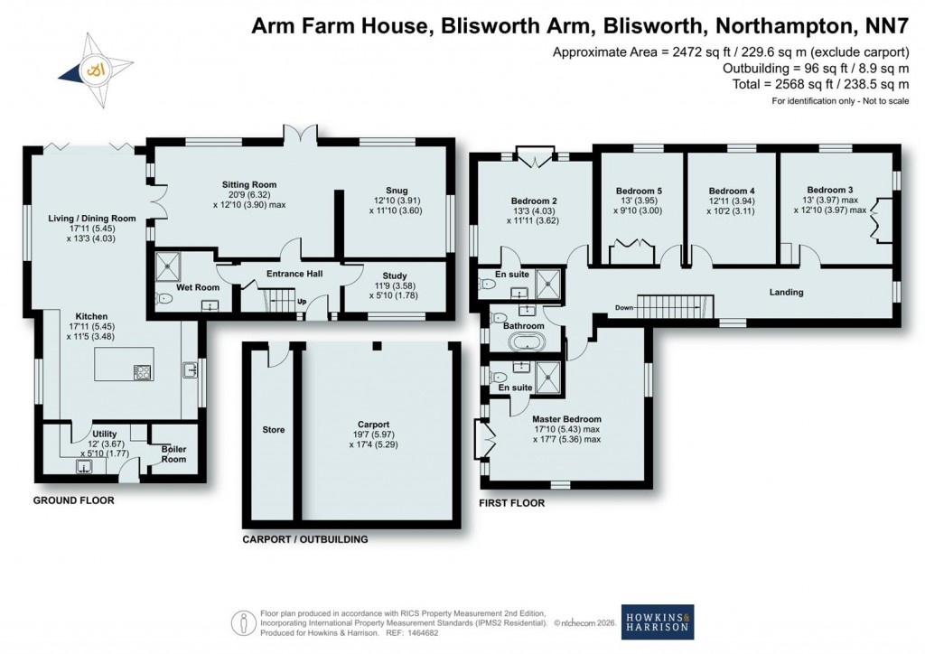 Floorplans For Blisworth Arm, Blisworth, NN7