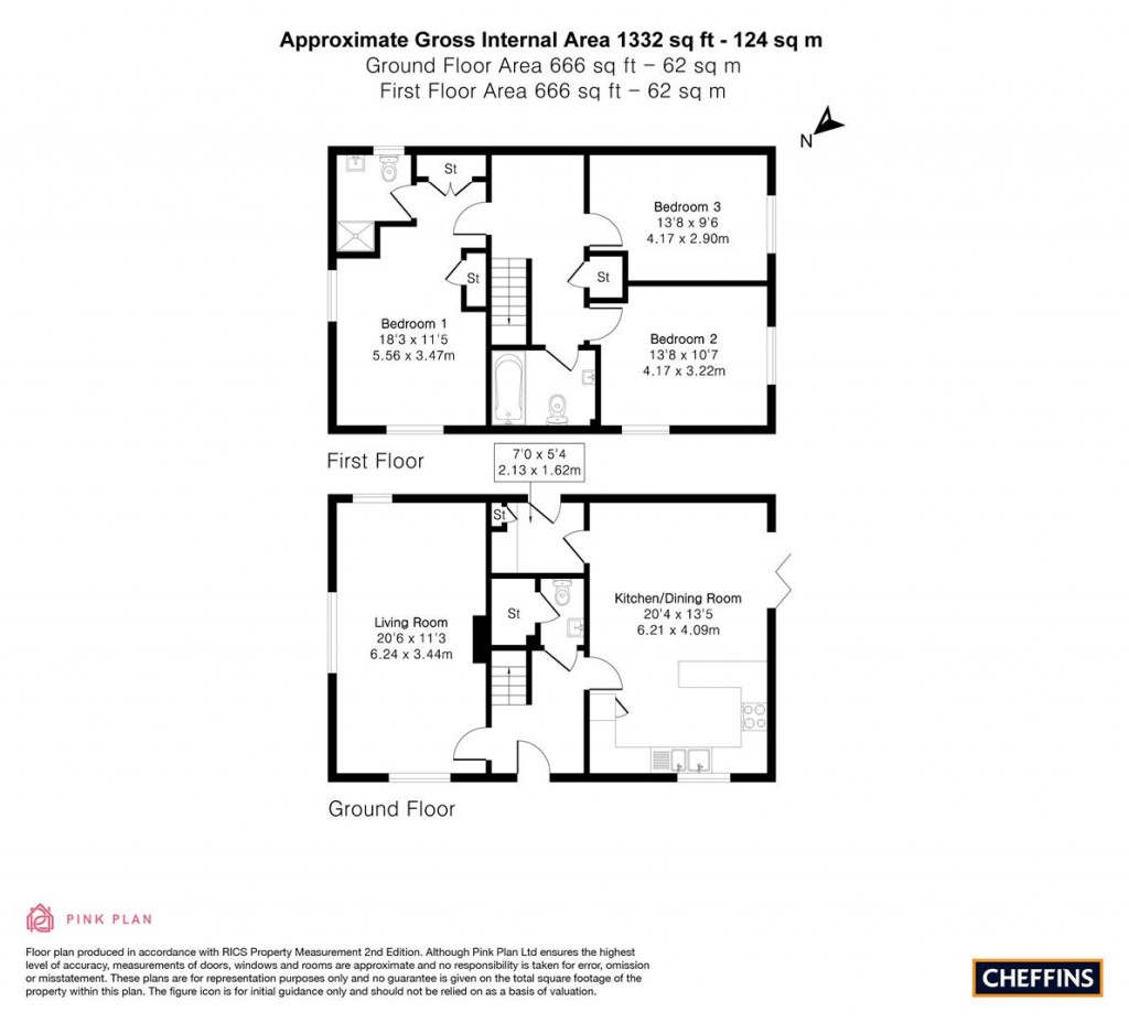Floorplans For Victoria Way, Melbourn