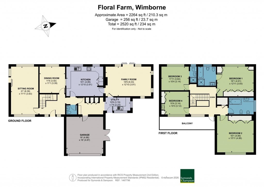 Floorplans For Floral Farm, Wimborne