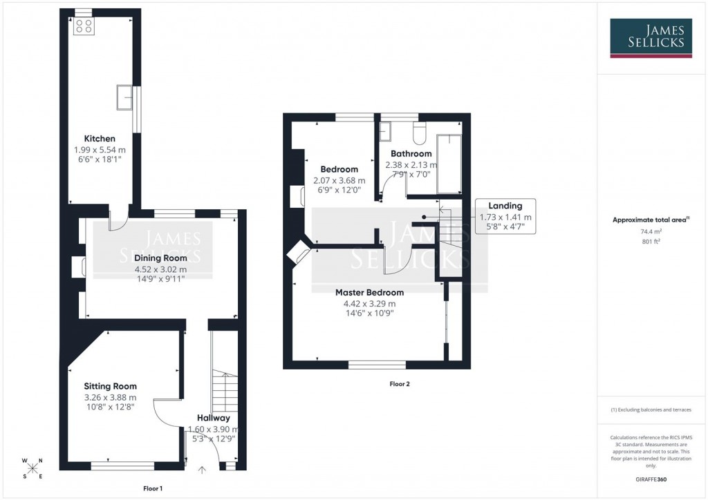 Floorplans For Middle School House, Illston on the Hill, Leicestershire
