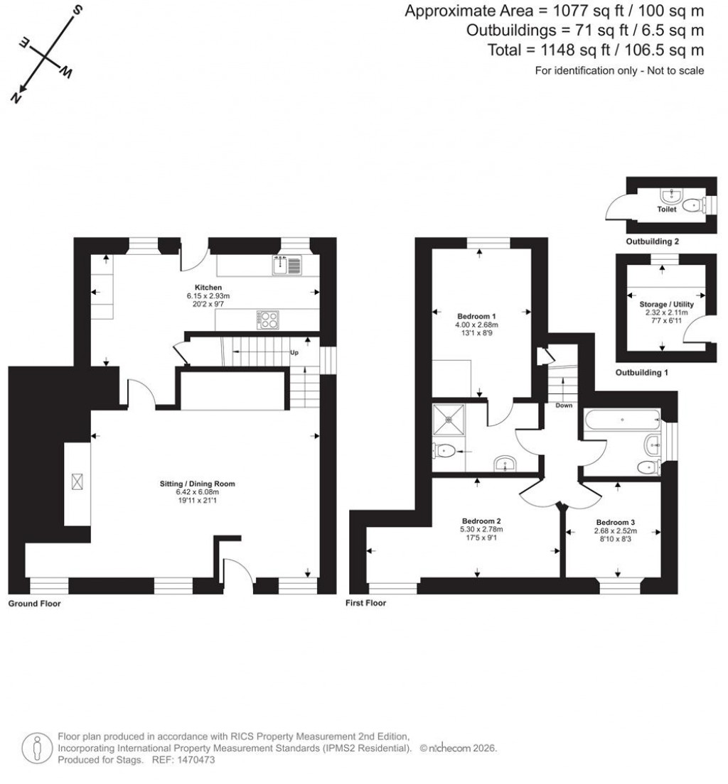 Floorplans For 4 Fore Street, Otterton, Budleigh Salterton