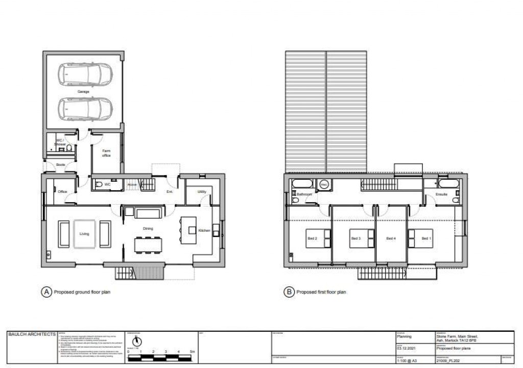 Floorplans For Main Street, Ash, Martock