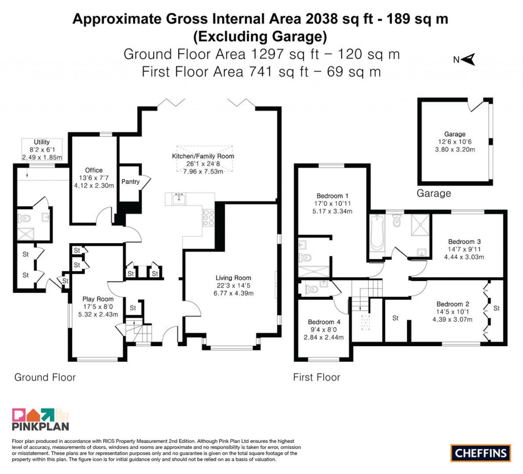 Floorplans For Haverhill Road, Castle Camps, Cambridge