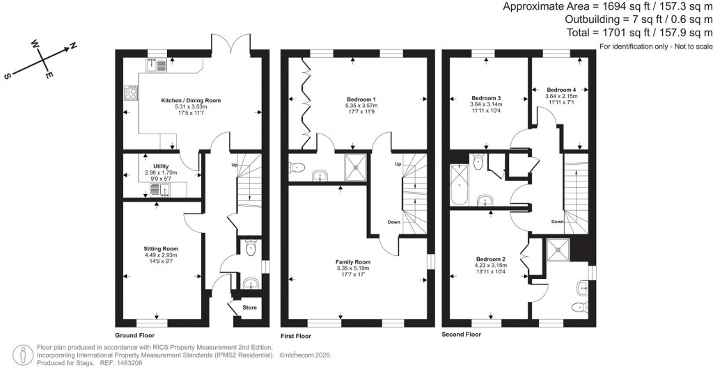 Floorplans For Gras Lawn, Exeter