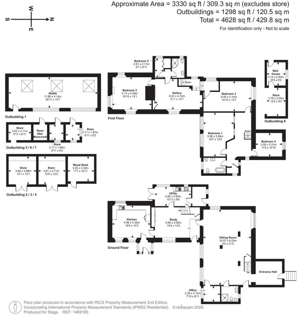 Floorplans For Penellick, Pelynt, Looe