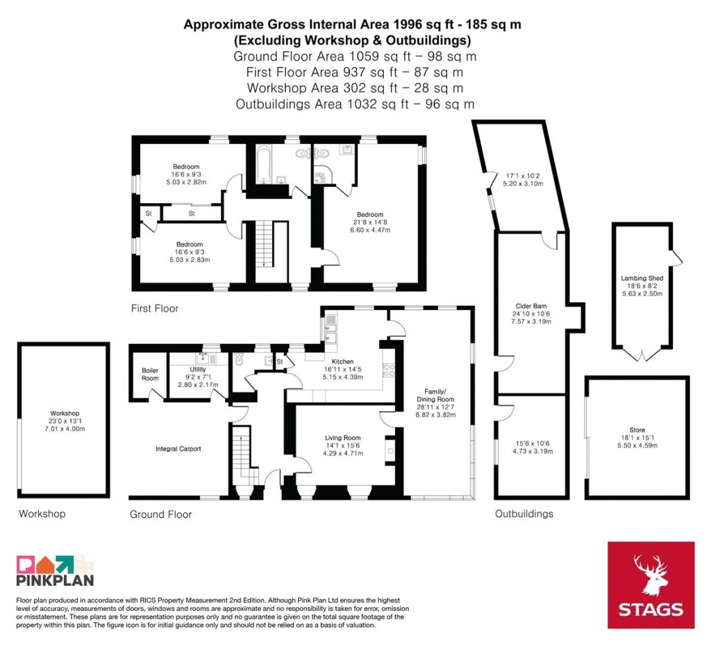 Floorplans For Higher Stennack, Mid West Cornwall