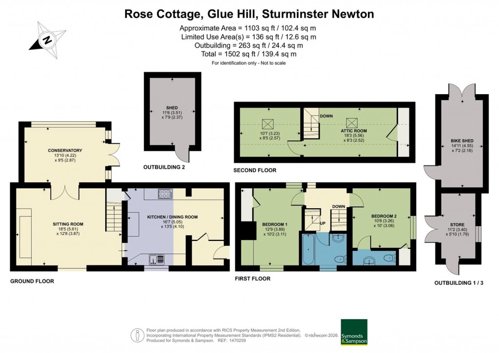 Floorplans For Glue Hill, Sturminster Newton