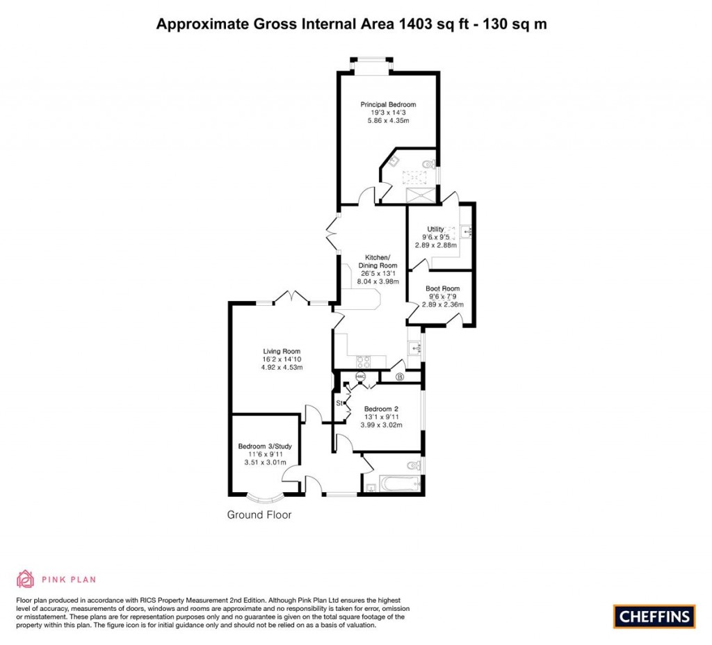 Floorplans For Cantelupe Road, Haslingfield, Cambridge