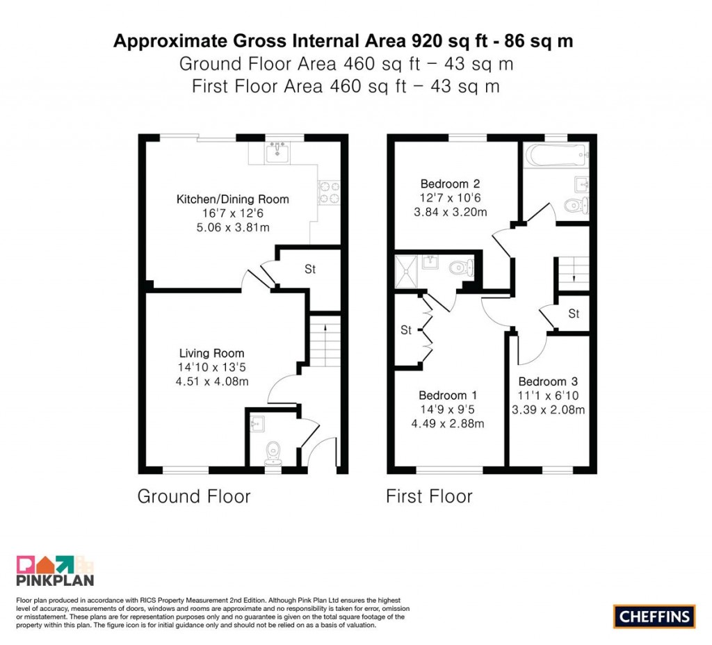 Floorplans For Lowfield Crescent, Littleport, Ely