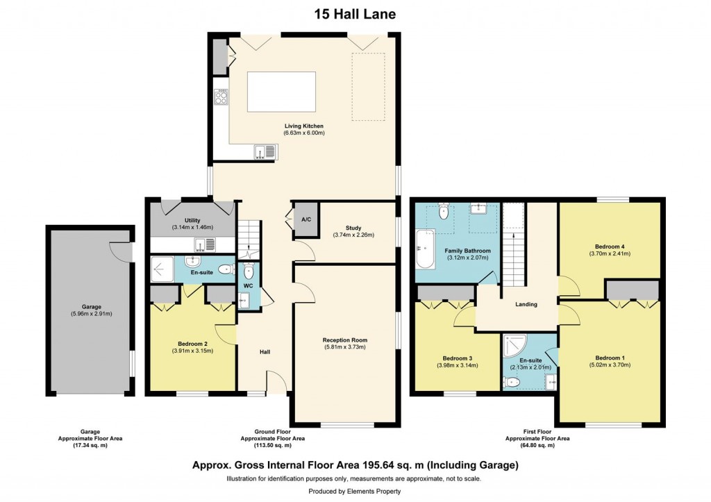 Floorplans For Hall Lane, Branston, Lincoln