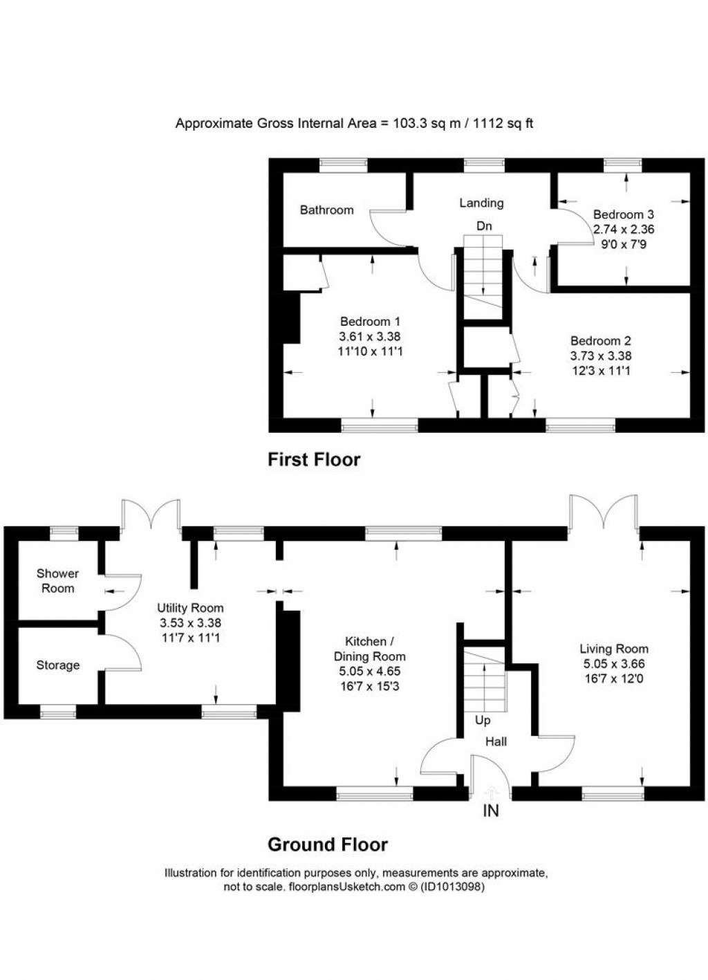 Floorplans For Hunters Way, Culmstock
