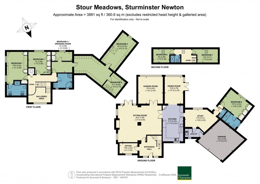 Floorplans For Stour Meadows, Manston, Sturminster Newton