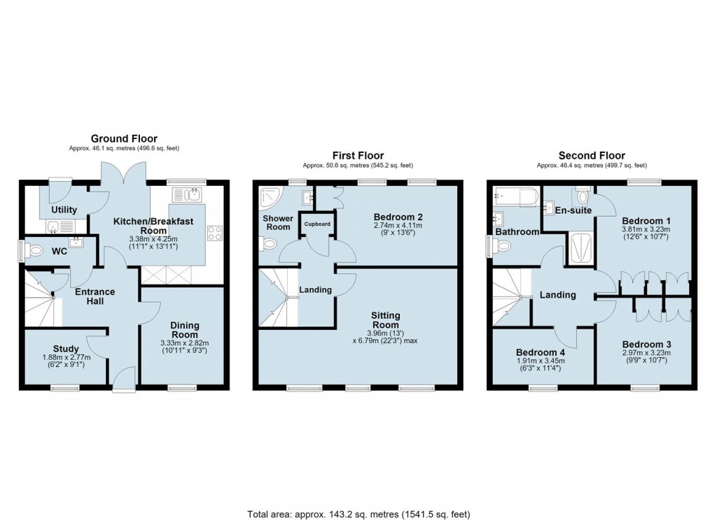 Floorplans For Harefield, Grange Park, Northampton, NN4